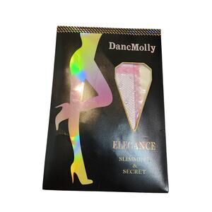 DancMolly Elegance Slimming & Secret Sexy Pink Sparkling Fishnet Stockings